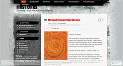 Desktop Screenshot of first72hrs.wordpress.com