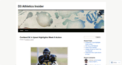 Desktop Screenshot of d3athletics.wordpress.com