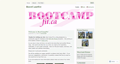Desktop Screenshot of bootcampfit.wordpress.com
