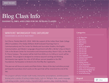 Tablet Screenshot of blogclassinfo.wordpress.com