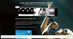 Desktop Screenshot of ladygagaandtheperformanceoffame.wordpress.com