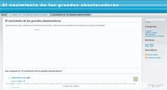 Desktop Screenshot of mharriselnacimiento.wordpress.com
