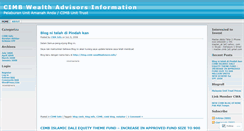Desktop Screenshot of cimbutrustinfo.wordpress.com