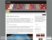 Tablet Screenshot of kraftie.wordpress.com