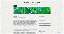 Desktop Screenshot of candjour363.wordpress.com