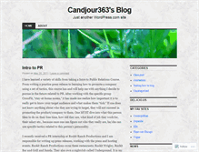 Tablet Screenshot of candjour363.wordpress.com