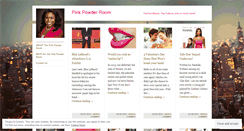 Desktop Screenshot of pinkpowderroom.wordpress.com