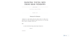 Desktop Screenshot of dancingyoungmen.wordpress.com