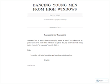 Tablet Screenshot of dancingyoungmen.wordpress.com