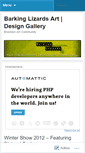 Mobile Screenshot of barkinglizards.wordpress.com