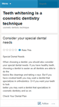 Mobile Screenshot of dentistrytechnique.wordpress.com