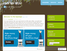 Tablet Screenshot of pimpmymsn.wordpress.com