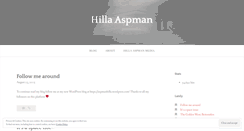 Desktop Screenshot of hillaaspman.wordpress.com