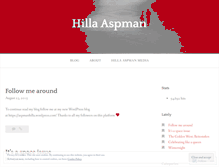 Tablet Screenshot of hillaaspman.wordpress.com