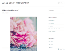 Tablet Screenshot of luleebee.wordpress.com