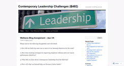 Desktop Screenshot of contemporaryleadership.wordpress.com