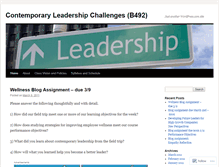 Tablet Screenshot of contemporaryleadership.wordpress.com