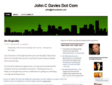 Tablet Screenshot of johncdavies.wordpress.com