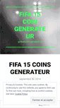 Mobile Screenshot of fifa15coingenerateur.wordpress.com