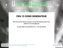 Tablet Screenshot of fifa15coingenerateur.wordpress.com