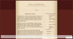 Desktop Screenshot of evaaldesnudo.wordpress.com