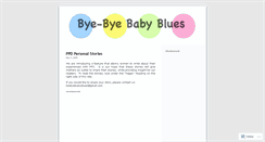 Desktop Screenshot of byebyebabyblues.wordpress.com