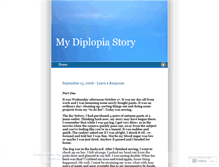 Tablet Screenshot of diplopia.wordpress.com