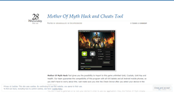 Desktop Screenshot of motherofmythhacktool.wordpress.com