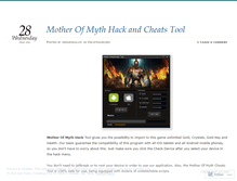 Tablet Screenshot of motherofmythhacktool.wordpress.com