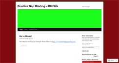 Desktop Screenshot of creativegapminding.wordpress.com