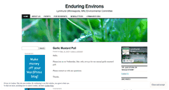 Desktop Screenshot of enduringenvirons.wordpress.com