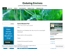 Tablet Screenshot of enduringenvirons.wordpress.com