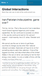 Mobile Screenshot of globalinteractions.wordpress.com