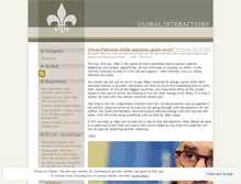 Tablet Screenshot of globalinteractions.wordpress.com