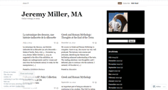 Desktop Screenshot of jeremyrmiller.wordpress.com
