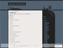 Tablet Screenshot of failingandfalling.wordpress.com