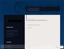 Tablet Screenshot of dropshiplogistics.wordpress.com