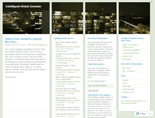 Tablet Screenshot of intelligentglobalinvestor.wordpress.com