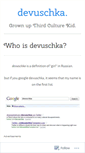 Mobile Screenshot of devuschka.wordpress.com