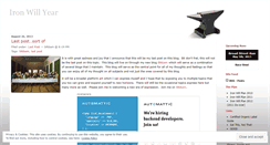 Desktop Screenshot of ironwillyear.wordpress.com