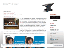 Tablet Screenshot of ironwillyear.wordpress.com