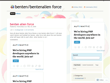 Tablet Screenshot of bentenrocks.wordpress.com