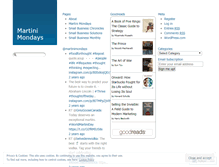 Tablet Screenshot of martinimondays.wordpress.com