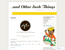 Tablet Screenshot of andothersuchthings.wordpress.com
