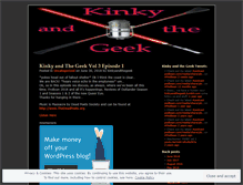Tablet Screenshot of kinkyandthegeek.wordpress.com