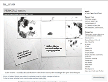 Tablet Screenshot of incrisis.wordpress.com