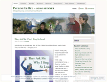 Tablet Screenshot of paulinelebel.wordpress.com