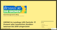 Desktop Screenshot of muenstersgruene.wordpress.com