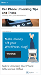 Mobile Screenshot of cellphoneunlocking.wordpress.com