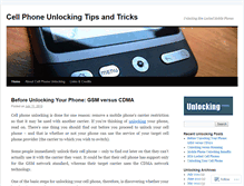 Tablet Screenshot of cellphoneunlocking.wordpress.com